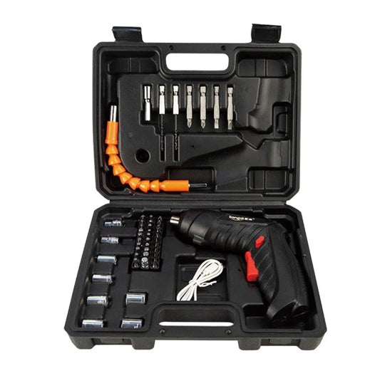 47-Piece Electric Screwdriver Set – Rechargeable Cordless Precision Tool Kit with Flexible Shaft