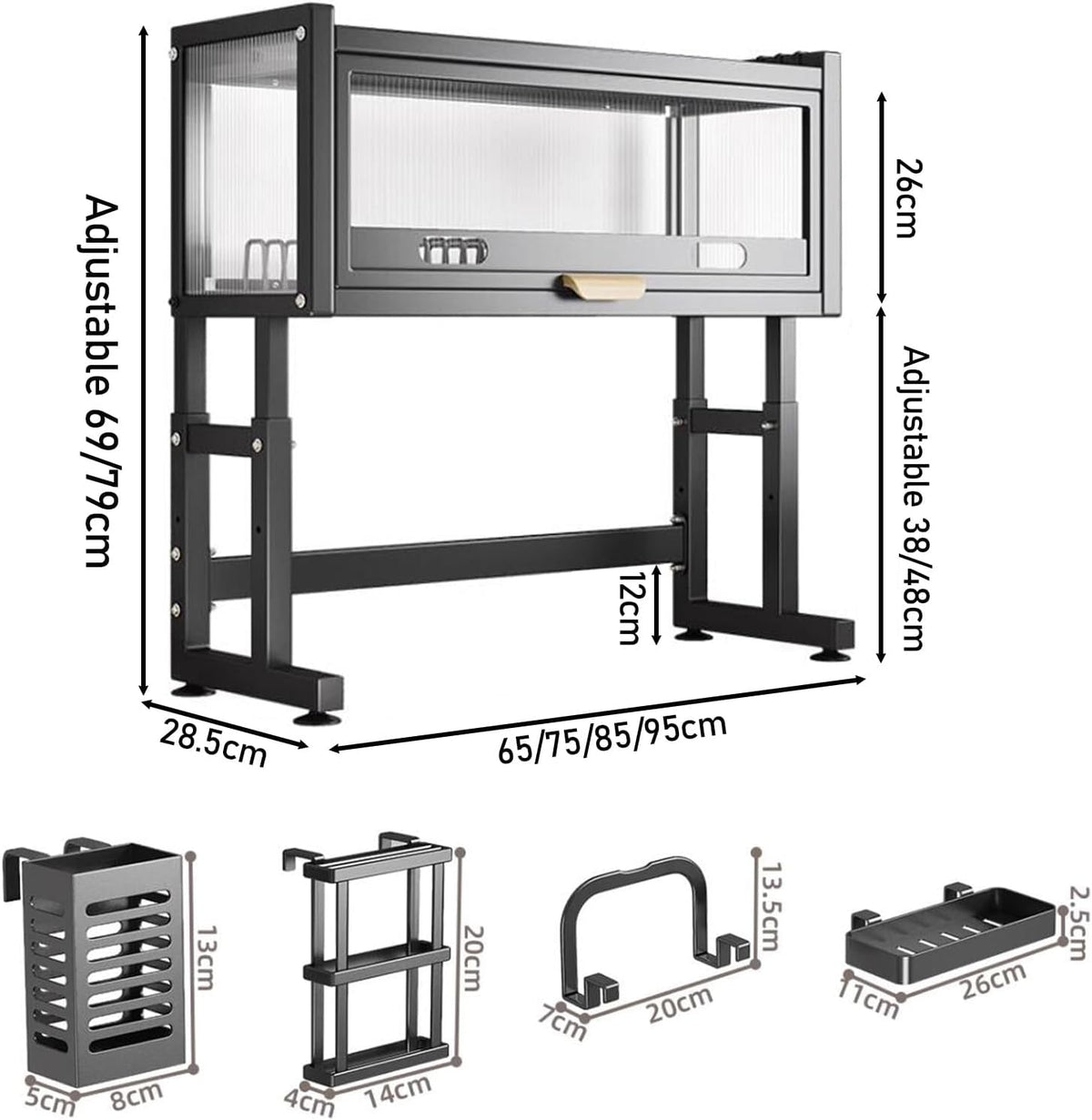 Over The Sink Rack for Kitchen – Multi-Functional Kitchen Storage Organizer