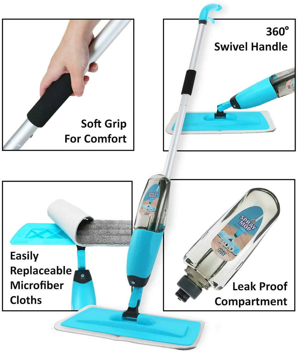 Water Spray Mop -360degree Rotating Flexible Head