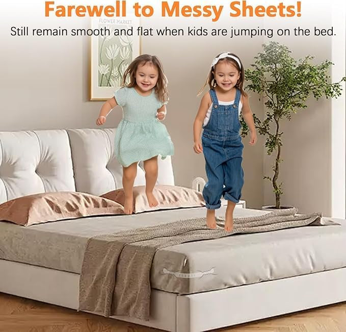 Sheet Secure Lock – Pack of 4 Bed Sheet Holders with Lock Strips