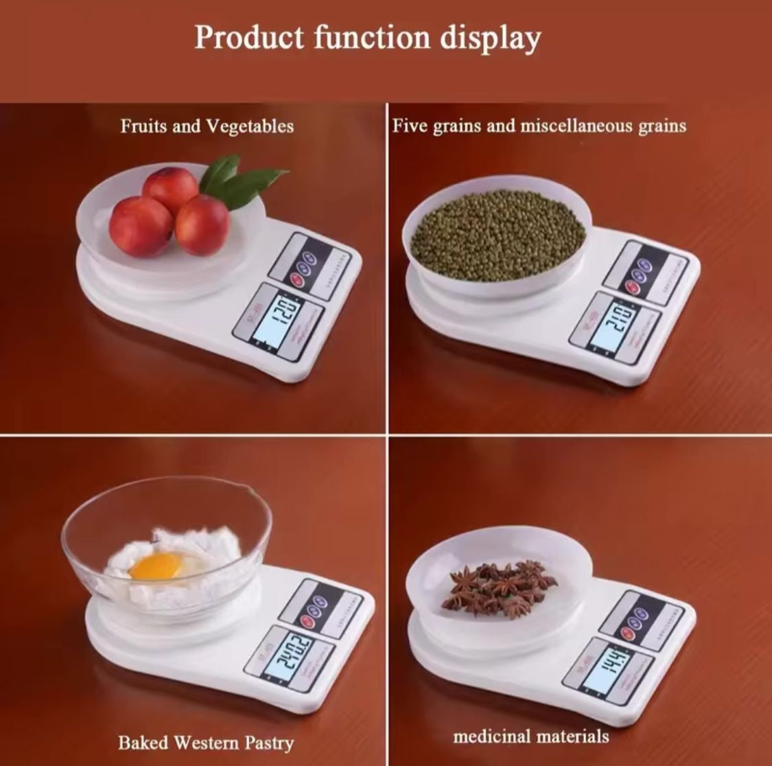 10KG Electronic Digital Kitchen Scale – High Precision Digital Weighing Machine for Kitchen, Mother & Baby, Cooking, Baking, Fruits, Vegetables, Jewelry & More