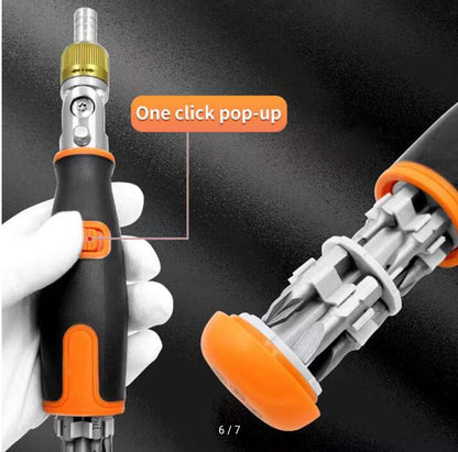 10 in 1 Multi-Angle Ratchet Screwdriver – Multifunctional Repair Tool