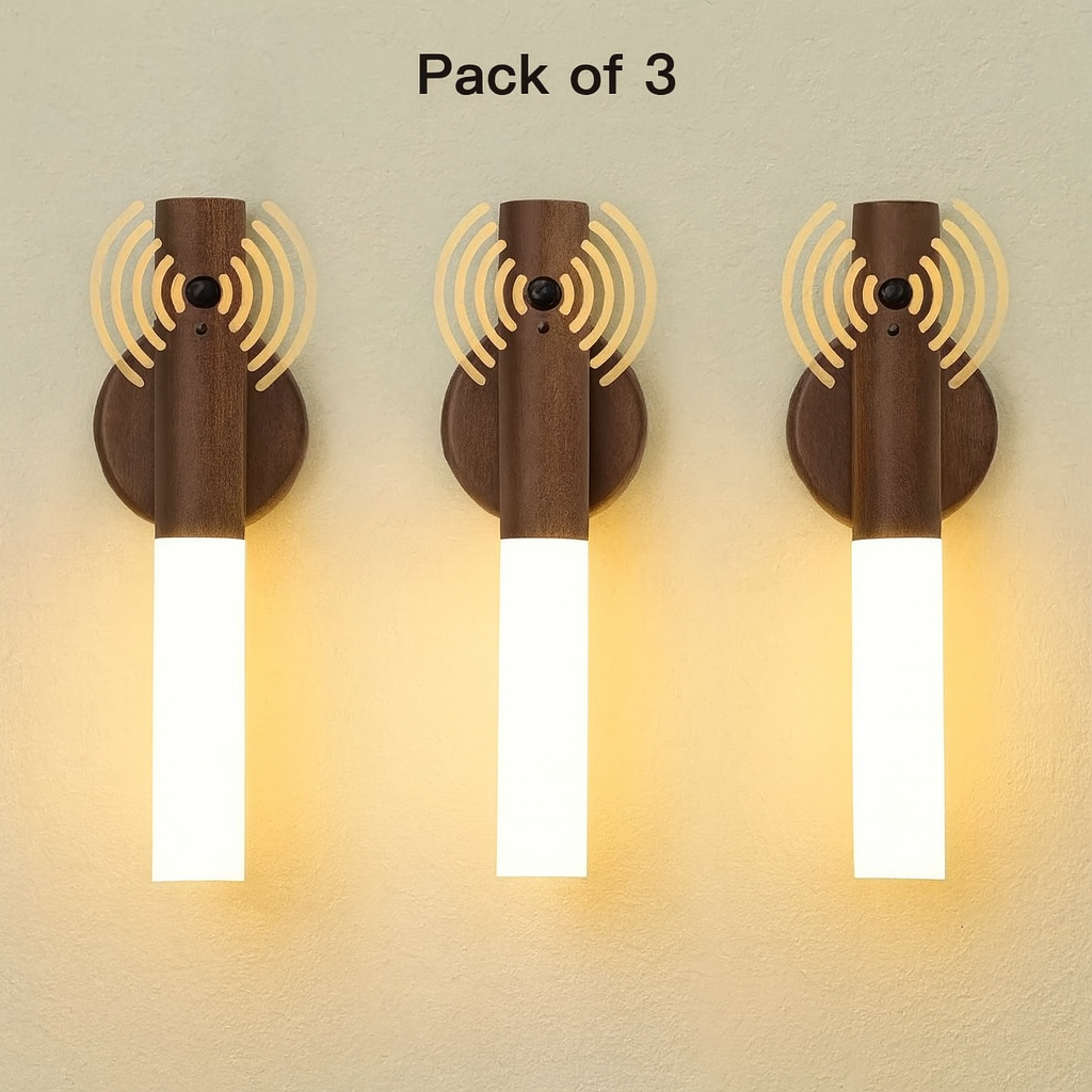 Smart Motion Sensor LED Wall Light – Wireless Infrared Night Lamp for Home