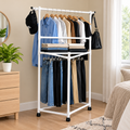 Multi Functional Clothes & Storage Rack – Foldable Space Saving Rack