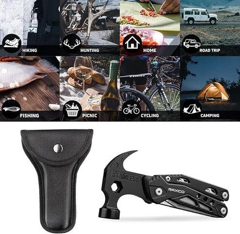 15 in 1 Multifunction Claw Hammer and Plier, Screw drivers, knives, Perfect of Everyday use