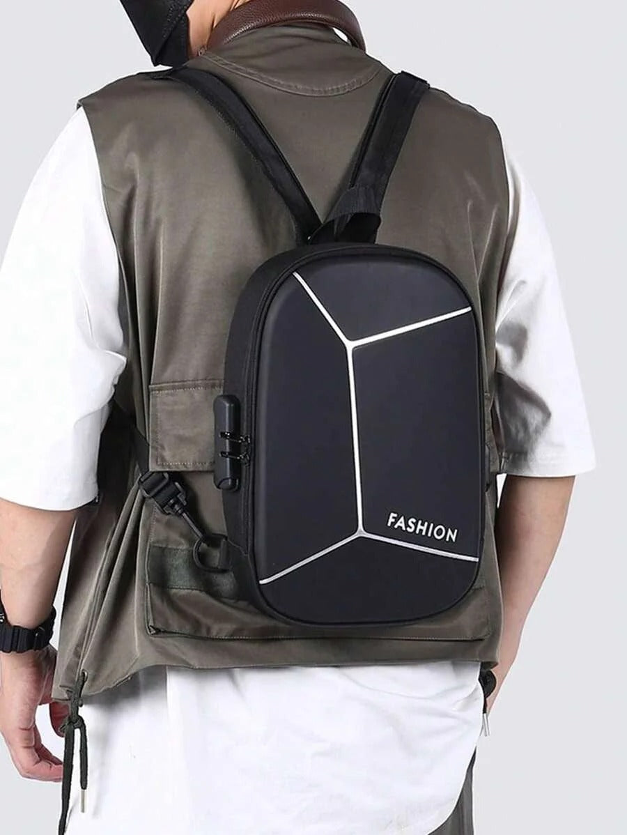 Multi-Function Crossbody & Backpack for Men | Waterproof, Anti-Theft Lock, USB Charging Port, Large Capacity Travel & Daily Bag