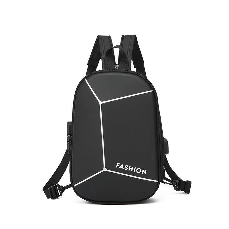 Multi-Function Crossbody & Backpack for Men | Waterproof, Anti-Theft Lock, USB Charging Port, Large Capacity Travel & Daily Bag
