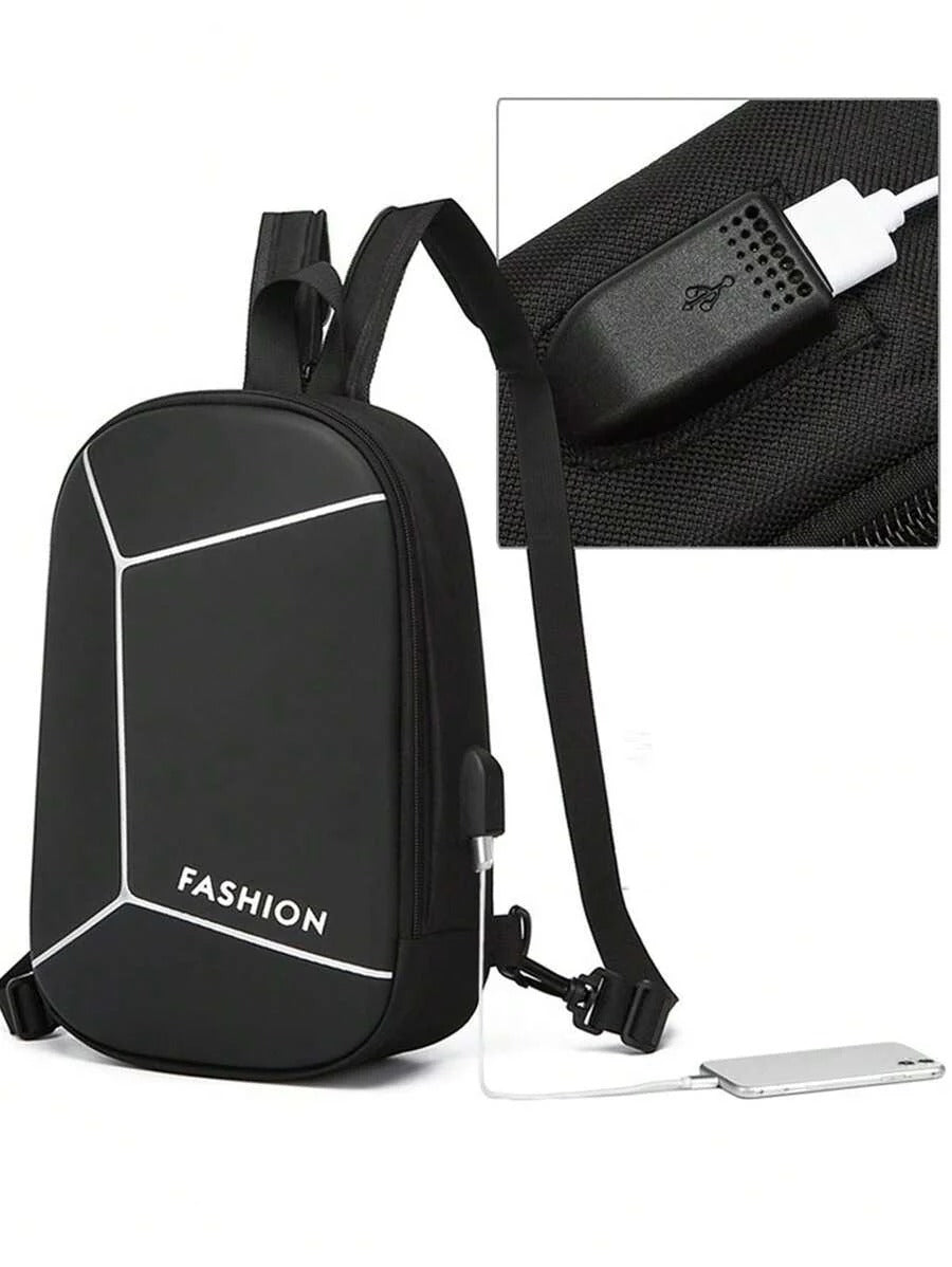 Multi-Function Crossbody & Backpack for Men | Waterproof, Anti-Theft Lock, USB Charging Port, Large Capacity Travel & Daily Bag