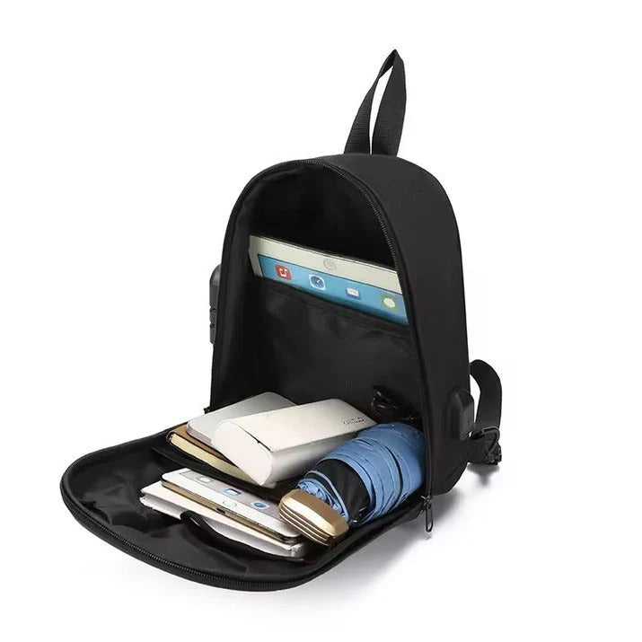 Multi-Function Crossbody & Backpack for Men | Waterproof, Anti-Theft Lock, USB Charging Port, Large Capacity Travel & Daily Bag