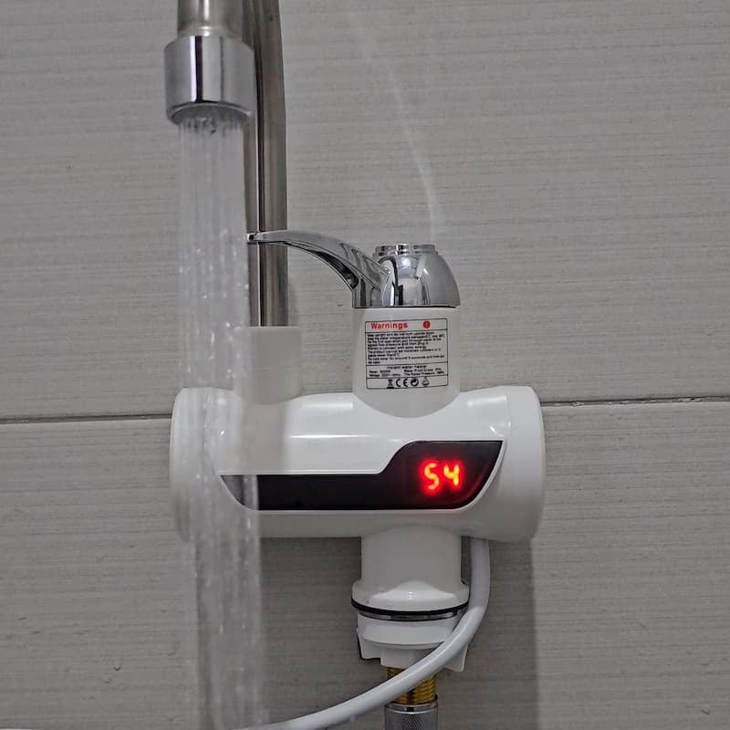 Electric Instant Hot Water Tap Geyser with LED Temperature Display | Fast Heating Faucet for Kitchen & Bathroom Sink