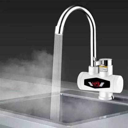 Electric Instant Hot Water Tap Geyser with LED Temperature Display | Fast Heating Faucet for Kitchen & Bathroom Sink