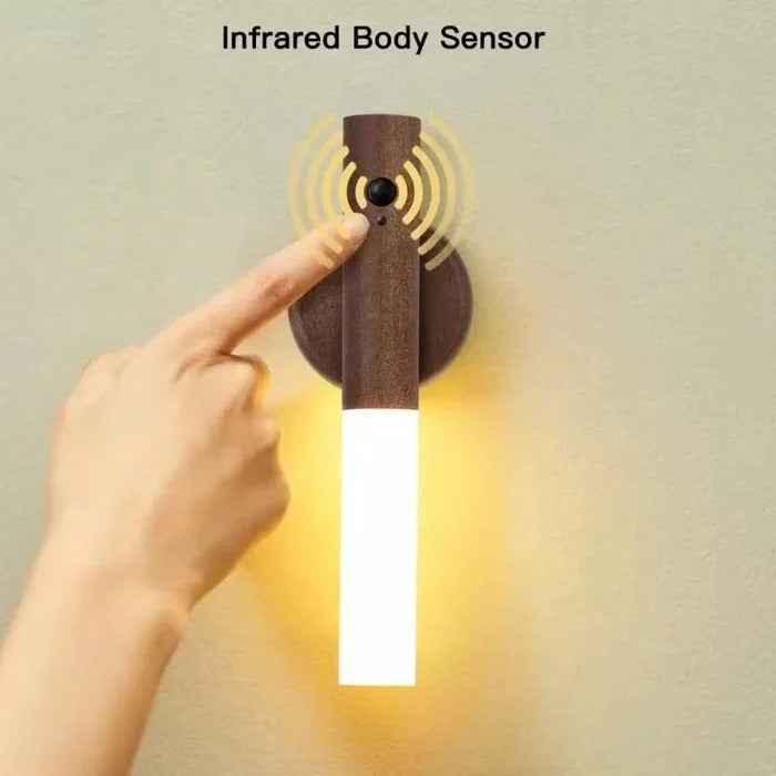 Smart Motion Sensor LED Wall Light – Wireless Infrared Night Lamp for Home