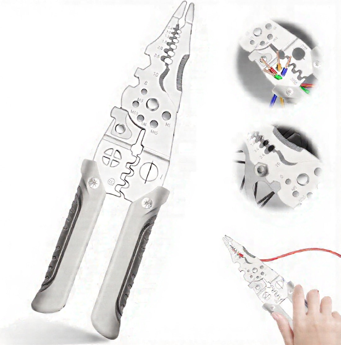 Professional Multifunctional Wire Stripper & Cable Cutter Tool
