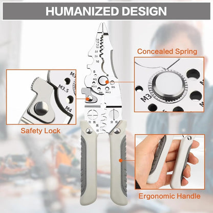 Professional Multifunctional Wire Stripper & Cable Cutter Tool