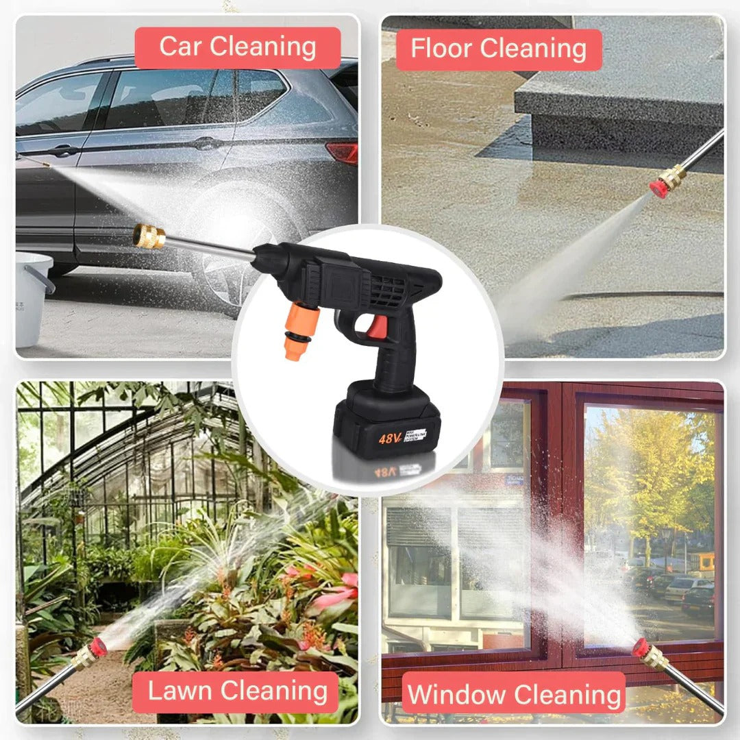 Wireless Car Washer Gun (Double Battery Included)