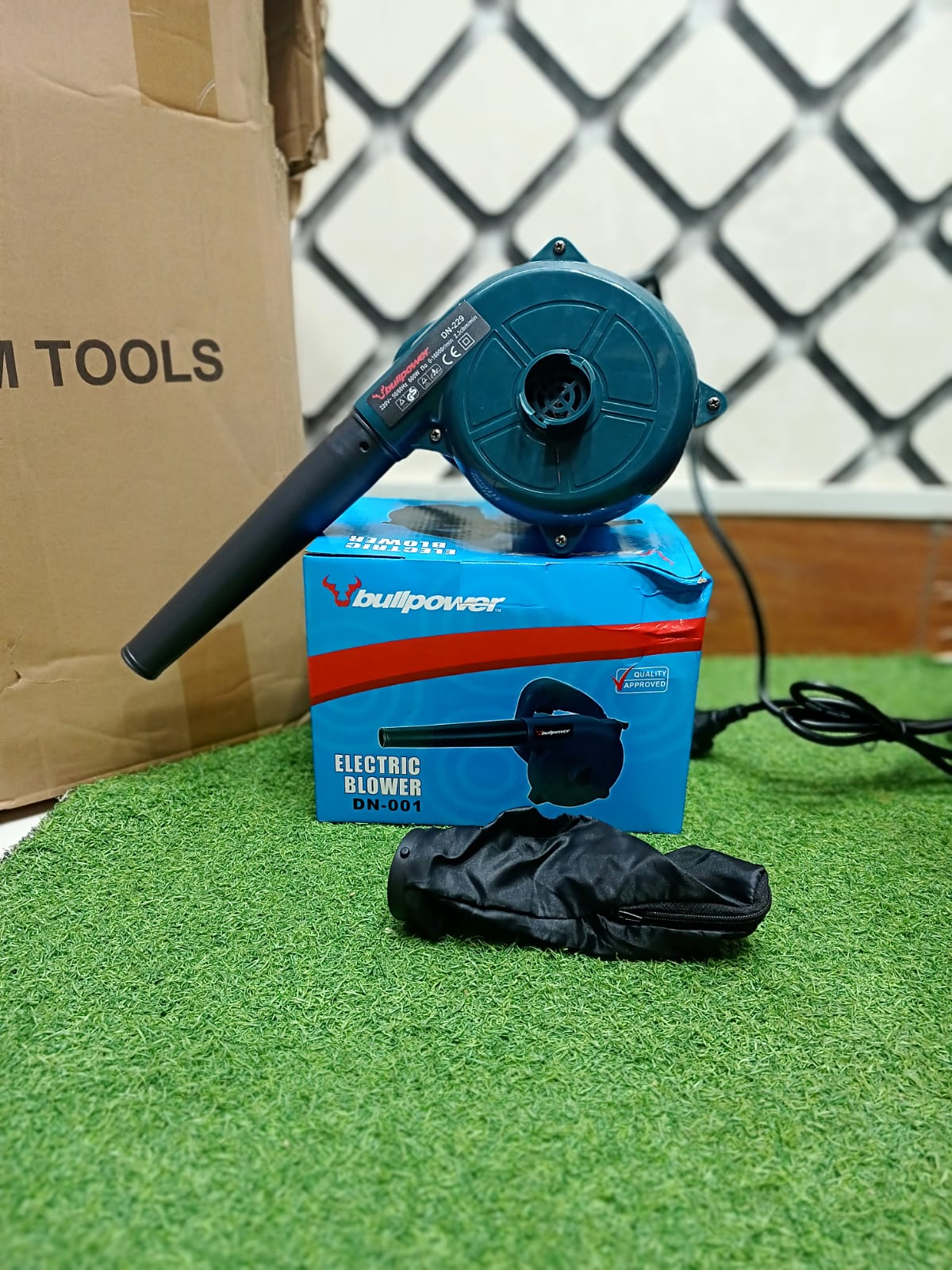 Bullpower DN-001 Electric Air Blower with Dust Collection Bag | High Power Electric Dust Blower for Home, Office, Car & Computer Cleaning