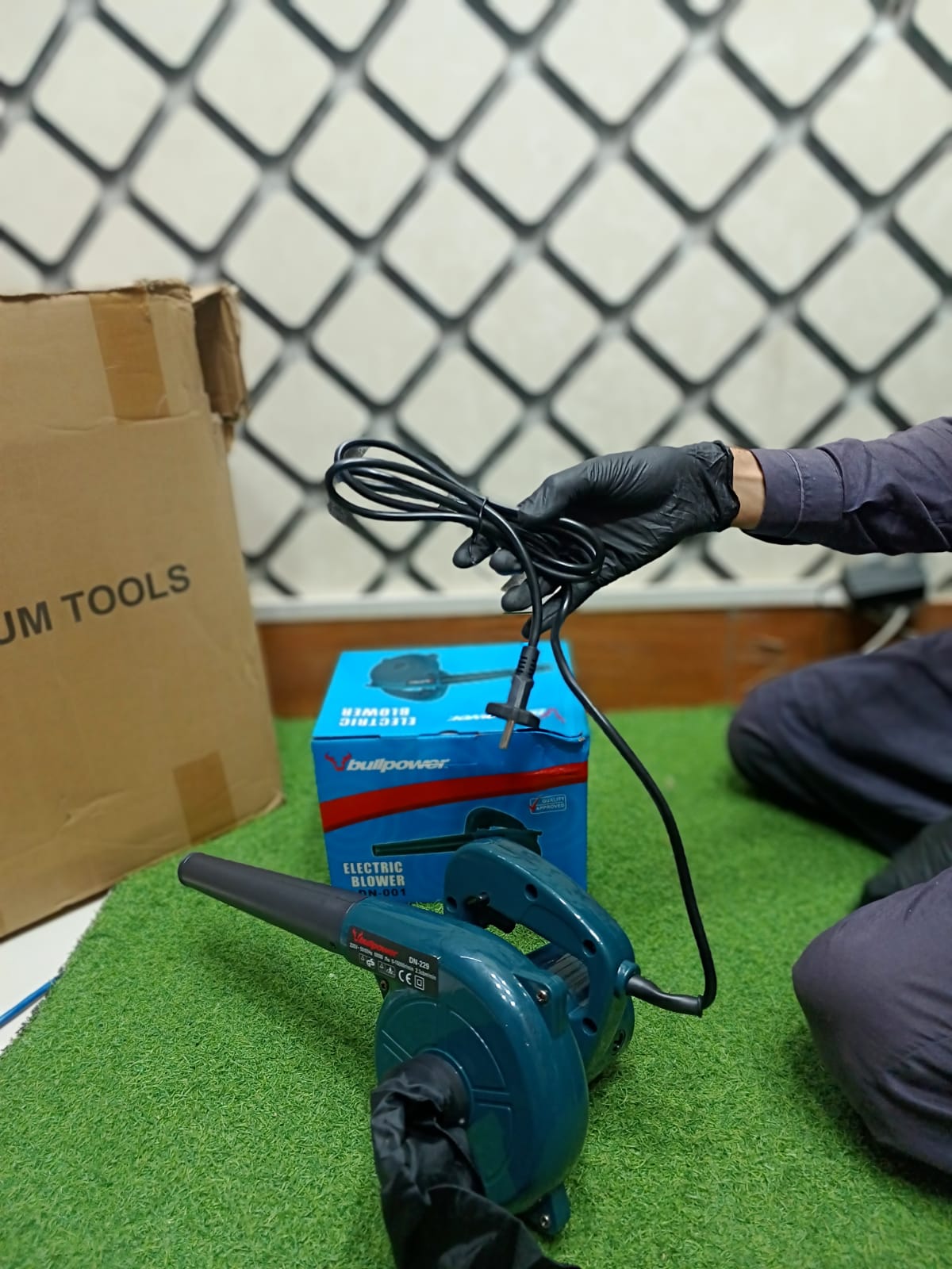 Bullpower DN-001 Electric Air Blower with Dust Collection Bag | High Power Electric Dust Blower for Home, Office, Car & Computer Cleaning