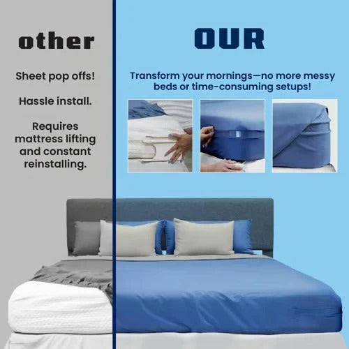 Sheet Secure Lock – Pack of 4 Bed Sheet Holders with Lock Strips